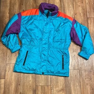 Vintage Solus Colorblock Ski Jacket Men Size Large